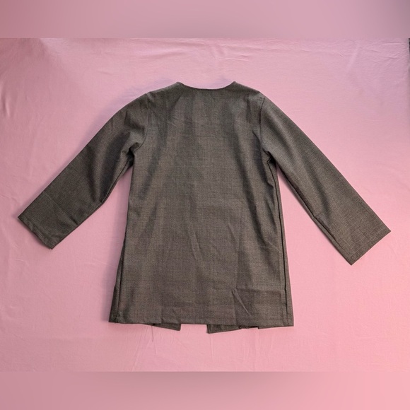 Bemon Toddler Girl Checked Blazer Jacket With Button  Size 7Y - Picture 8 of 9